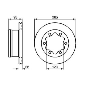 BOSCH Brzdový kotouč větraný Ø284,8mm 0 986 479 B38_thumb5