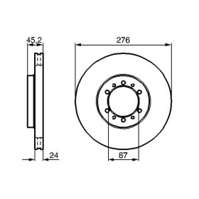 BOSCH Brzdový kotouč větraný Ø276mm 0 986 478 844_thumb5