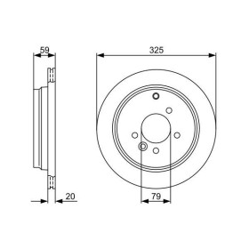 BOSCH Brzdový kotouč větraný Ø325mm 0 986 479 375_thumb5