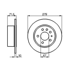 BOSCH Brzdový kotouč plný Ø279mm 0 986 478 199_thumb5