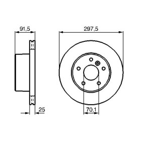 BOSCH Brzdový kotouč větraný Ø297mm 0 986 479 146_thumb5