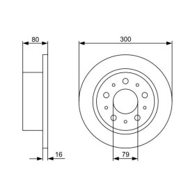 BOSCH Brzdový kotouč plný Ø299,7mm 0 986 479 317_thumb5