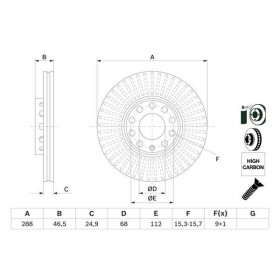 BOSCH Brzdový kotouč větraný Ø288mm 0 986 478 546_thumb5