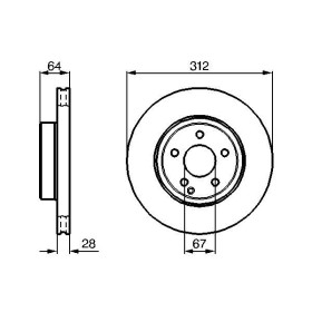 BOSCH Brzdový kotouč větraný Ø312mm 0 986 479 040_thumb5