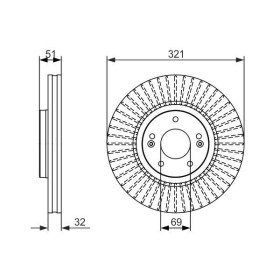 BOSCH Brzdový kotouč větraný Ø321mm 0 986 479 692_thumb5