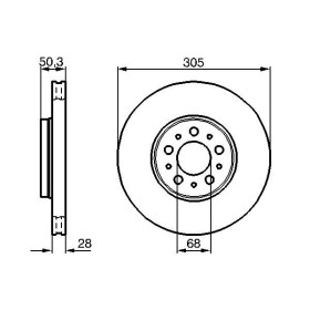 BOSCH Brzdový kotouč větraný Ø305mm 0 986 479 C59_thumb5