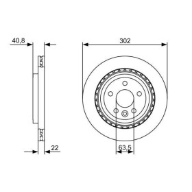 BOSCH Brzdový kotouč větraný Ø302mm 0 986 479 398_thumb5