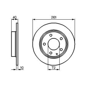 BOSCH Brzdový kotouč plný Ø261mm 0 986 478 633_thumb5