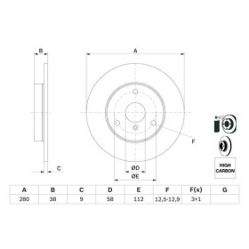 BOSCH Brzdový kotouč plný Ø280mm 0 986 478 479_thumb5