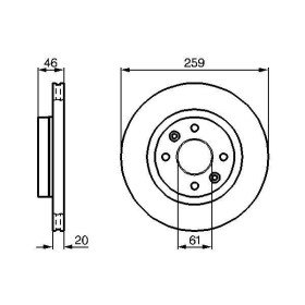 BOSCH Brzdový kotouč větraný Ø259mm 0 986 478 270_thumb5