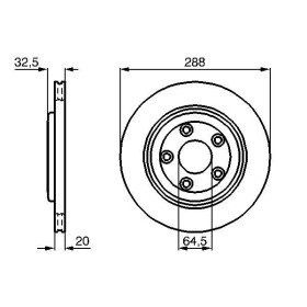 BOSCH Brzdový kotouč větraný Ø288mm 0 986 478 777_thumb5