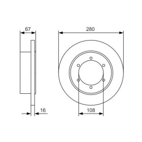 BOSCH Brzdový kotouč plný Ø280mm 0 986 479 A94_thumb5