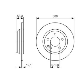 BOSCH Brzdový kotouč plný Ø300mm 0 986 479 D12_thumb5