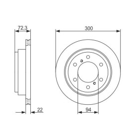 BOSCH Brzdový kotouč větraný Ø300mm 0 986 479 373_thumb5