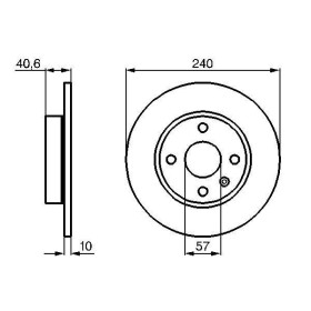 BOSCH Brzdový kotouč plný Ø240mm 0 986 478 731_thumb5