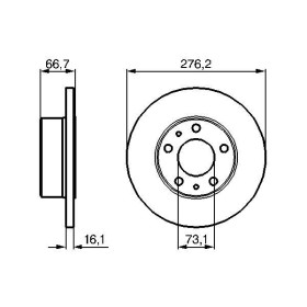 BOSCH Brzdový kotouč plný Ø276mm 0 986 479 161_thumb5