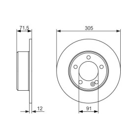 BOSCH Brzdový kotouč plný Ø305mm 0 986 479 714_thumb5