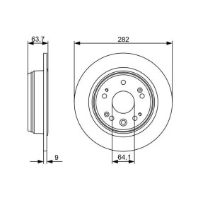 BOSCH Brzdový kotouč plný Ø282mm 0 986 479 505_thumb5