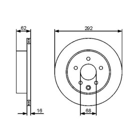 BOSCH Brzdový kotouč větraný Ø292mm 0 986 479 C12_thumb5