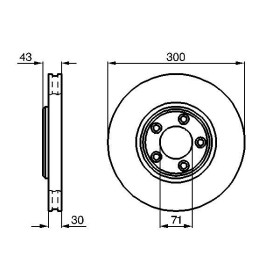 BOSCH Brzdový kotouč větraný Ø300mm 0 986 478 778_thumb5