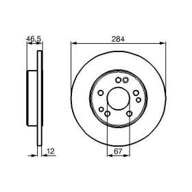 BOSCH Brzdový kotouč plný Ø284mm 0 986 478 187_thumb5