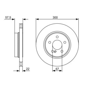 BOSCH Brzdový kotouč větraný Ø300mm 0 986 479 411_thumb5