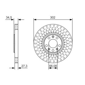 BOSCH Brzdový kotouč větraný Ø302mm 0 986 479 A88_thumb5