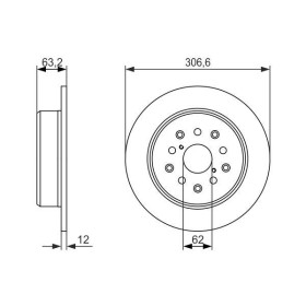 BOSCH Brzdový kotouč plný Ø307mm 0 986 479 339_thumb5