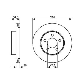 BOSCH Brzdový kotouč větraný Ø288mm 0 986 479 461_thumb5