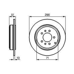 BOSCH Brzdový kotouč plný Ø289.8mm 0 986 478 733_thumb5