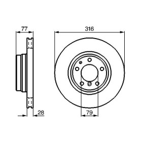 BOSCH Brzdový kotouč větraný Ø316mm 0 986 478 622_thumb5