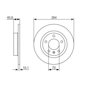 BOSCH Brzdový kotouč plný Ø263.6mm 0 986 479 715_thumb5