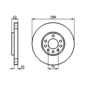 BOSCH Brzdový kotouč větraný Ø288mm 0 986 478 588_thumb5