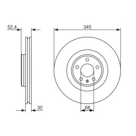 BOSCH Brzdový kotouč větraný Ø345mm 0 986 479 747_thumb5