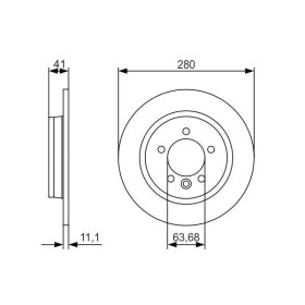 BOSCH Brzdový kotouč plný Ø280mm 0 986 479 691_thumb5