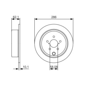 BOSCH Brzdový kotouč plný Ø286mm 0 986 479 A10_thumb5