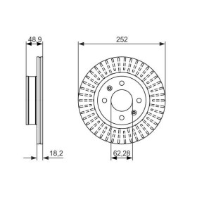 BOSCH Brzdový kotouč větraný Ø252mm 0 986 479 770_thumb5