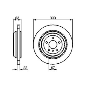 BOSCH Brzdový kotouč větraný Ø330mm 0 986 479 285_thumb5