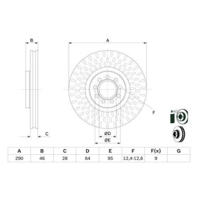 BOSCH Brzdový kotouč větraný Ø290mm 0 986 479 718_thumb5