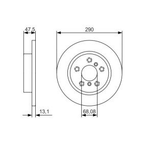 BOSCH Brzdový kotouč plný Ø289,5mm 0 986 479 D17_thumb5