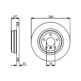 BOSCH Brzdový kotouč větraný Ø336mm 0 986 479 439_thumb5