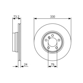 BOSCH Brzdový kotouč větraný Ø330mm 0 986 479 A06_thumb5