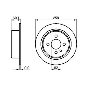 BOSCH Brzdový kotouč plný Ø258mm 0 986 478 034_thumb5