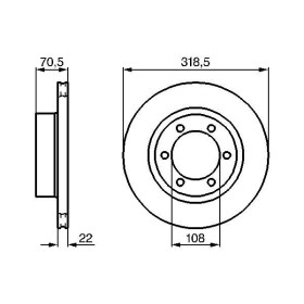 BOSCH Brzdový kotouč větraný Ø318,5mm 0 986 478 698_thumb5