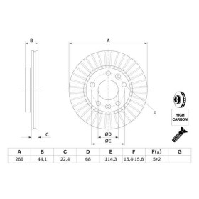 BOSCH Brzdový kotouč větraný Ø269mm 0 986 479 779_thumb5