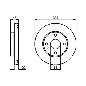 BOSCH Brzdový kotouč větraný Ø235mm 0 986 478 219_thumb5