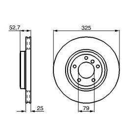 BOSCH Brzdový kotouč větraný Ø325mm 0 986 478 012_thumb5