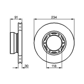 BOSCH Brzdový kotouč větraný Ø323,8mm 0 986 478 407_thumb5