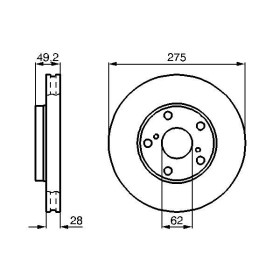 BOSCH Brzdový kotouč větraný Ø275mm 0 986 478 632_thumb5