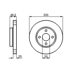 BOSCH Brzdový kotouč větraný Ø255mm 0 986 479 084_thumb5